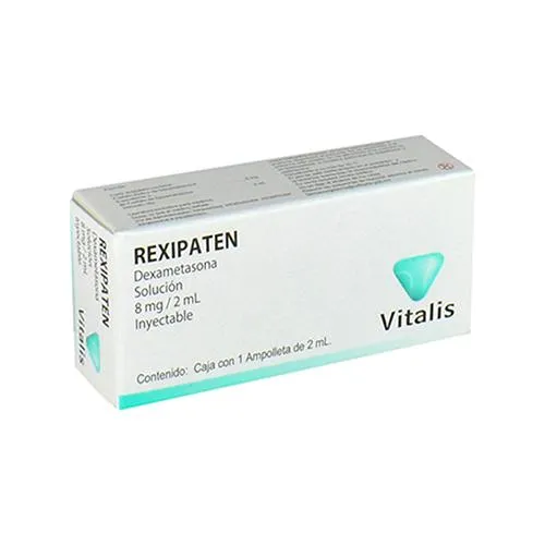 [104M2017] Rexipaten solución inyectable 8mg/2ml (Dexametasona) C/1