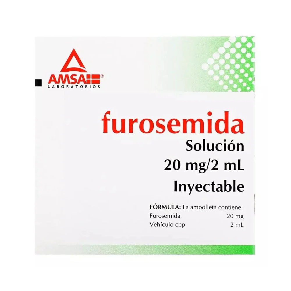 [87661] Furosemida AMSA solución inyectable 20mg/2ml C/5