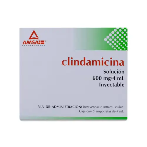 [356M2003] Clindamicina AMSA solución inyectable 600mg/4ml C/5