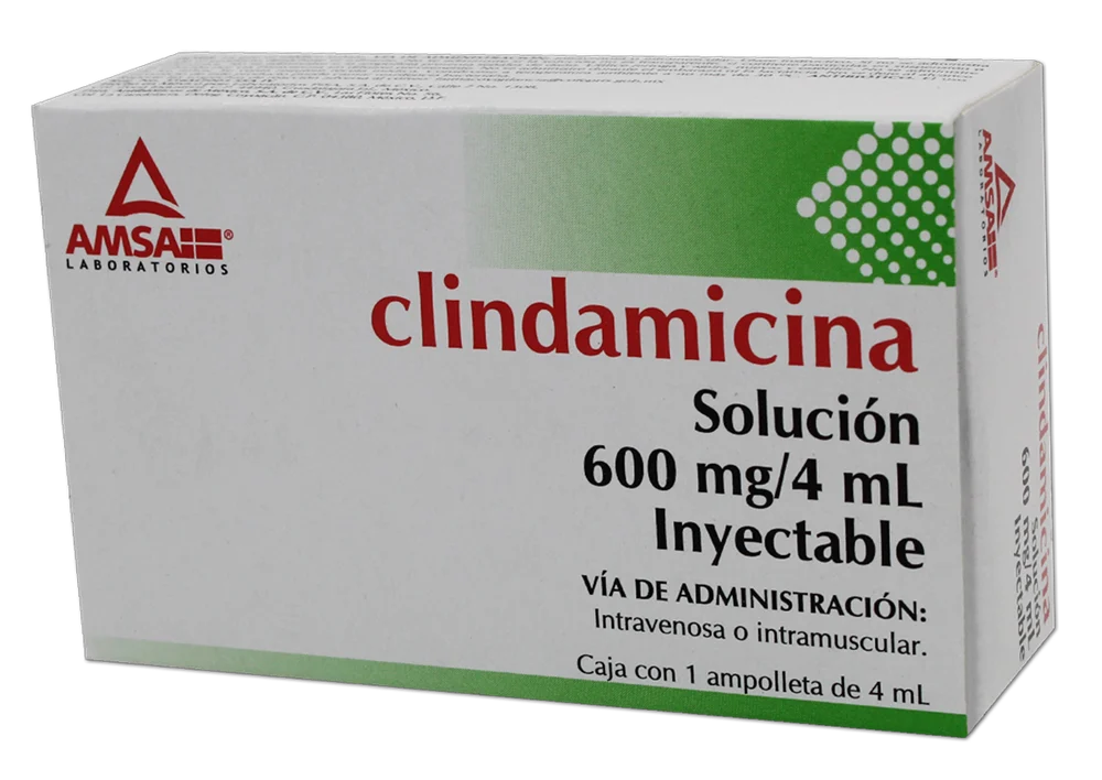 [471M2000-2] Clindamicina AMSA solución inyectable 600mg/4ml C/1
