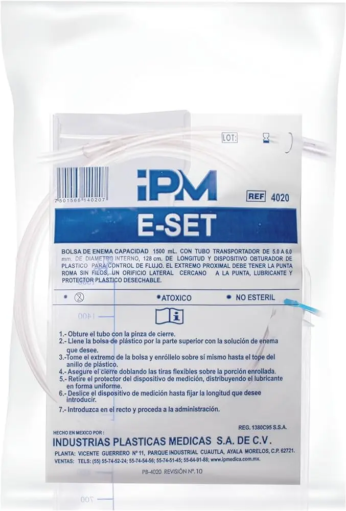 [4020] E-Set bolsa para enema 1500ml C/1