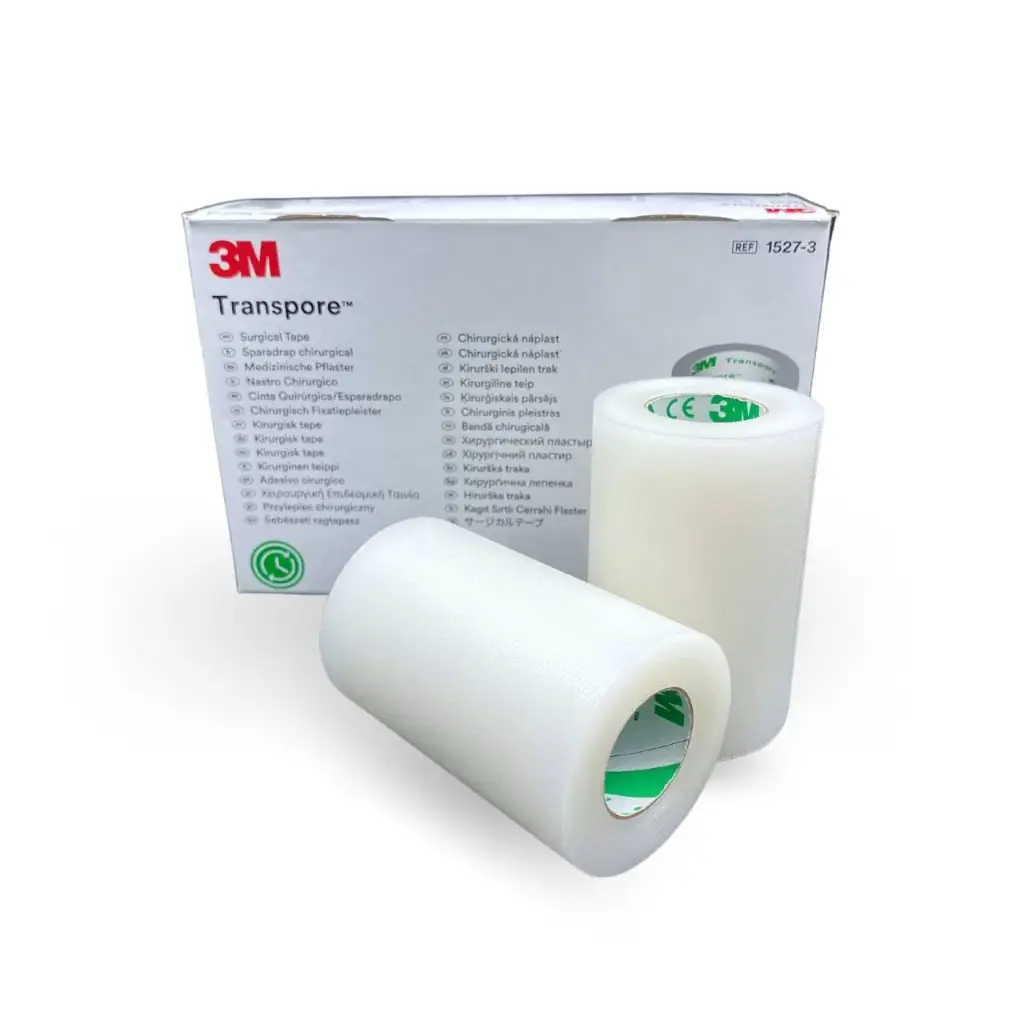 Transpore cinta microperforada de 2" (7.6cm x 9.1m, blanco) C/6 (copia)