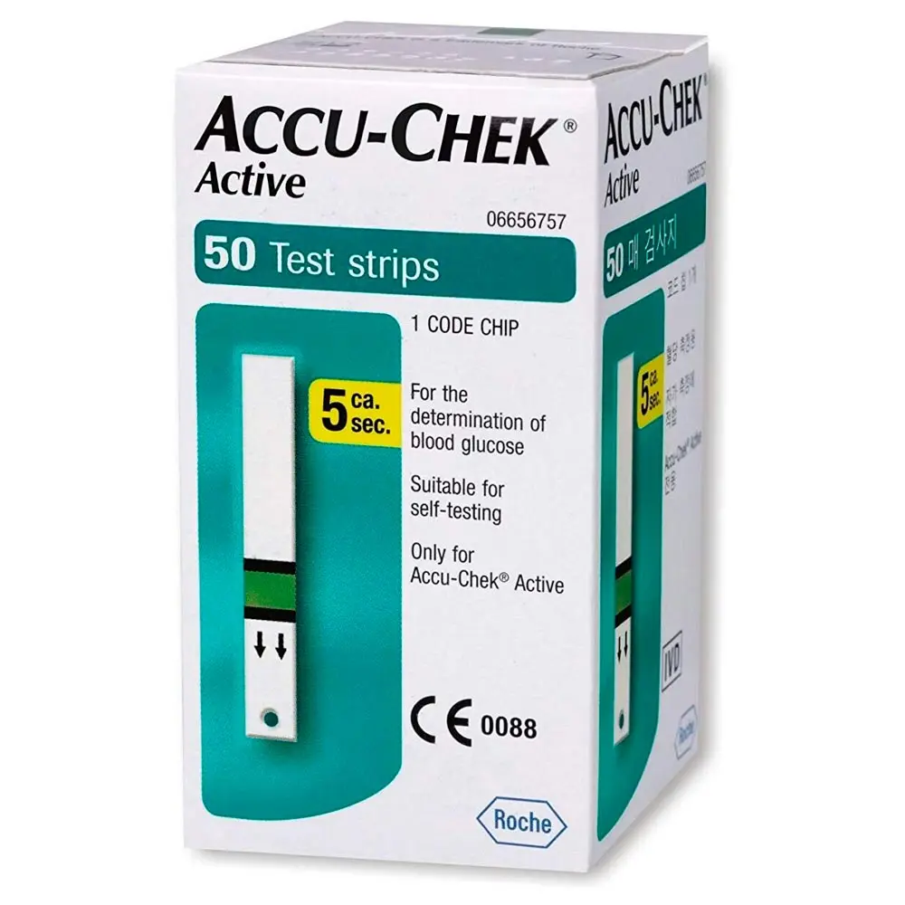 [07124112047] Accu-Chek Active tiras reactivas para glucómetro C/50
