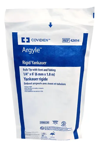 [42614] Argyle cánula yankauer c/control de succión y tubo de conexión 1.83m C/1