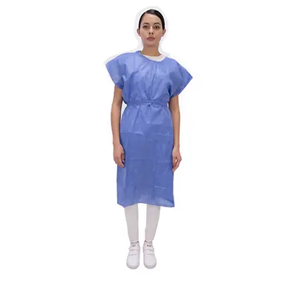 [ES782] Bata para paciente sencilla unitalla 26G C/10