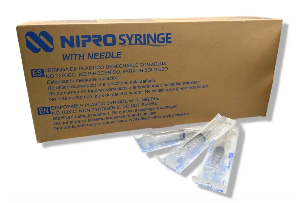 Jeringa 5ml c/aguja 21Gx32mm (normal, verde) C/1