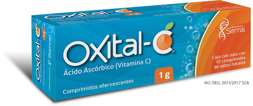 [001V2017] Oxital-C tabletas efervescentes 1g (Ácido Ascórbico) C/10