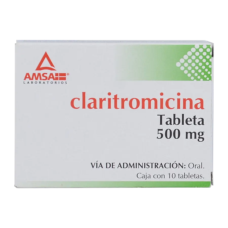 [136M2005] Claritromicina AMSA tabletas 500mg C/10