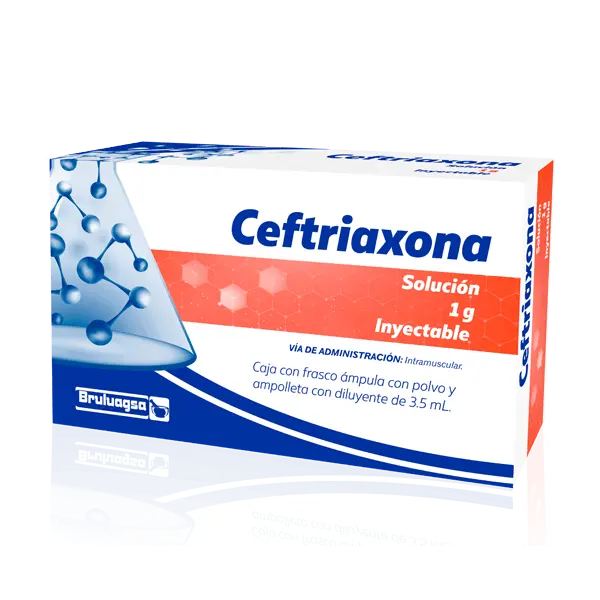 [226M2001] Ceftriaxona Bruluagsa I.M. solución inyectable 1g/3.5ml C/1