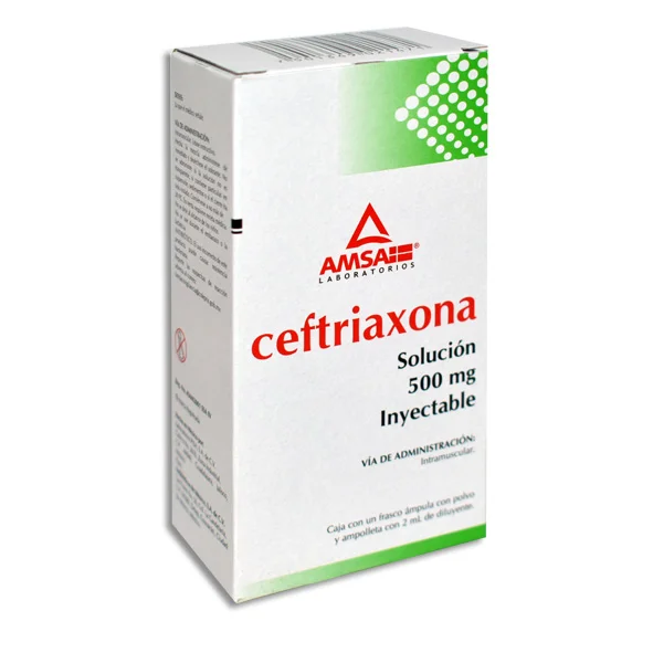 Ceftriaxona AMSA I.M. solución inyectable 500mg/2ml C/1