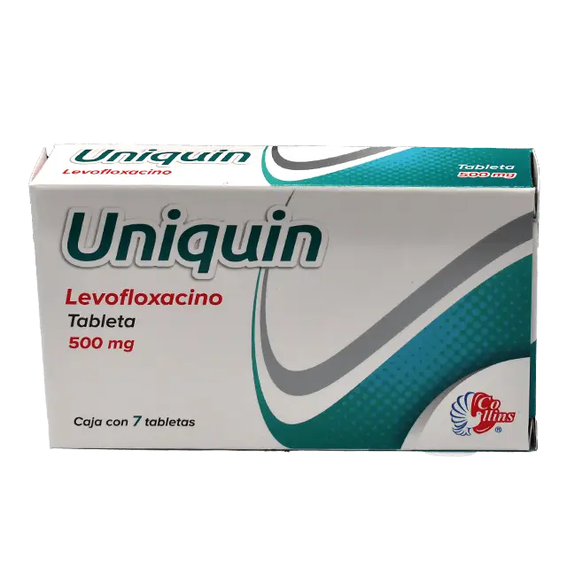 Uniquin tabletas 500mg (Levofloxacino) C/7