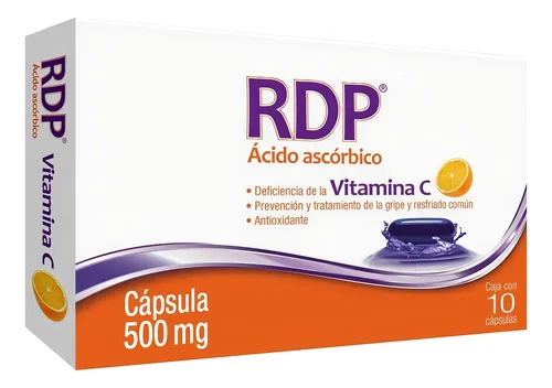 [008V2015] RDP cápsulas 500mg (Ácido Ascórbico) C/10