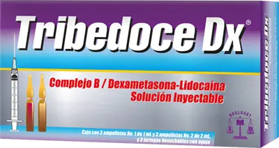 Tribedoce-DX solución inyectable (Complejo B/Dexametasona/Lidocaína) C/6