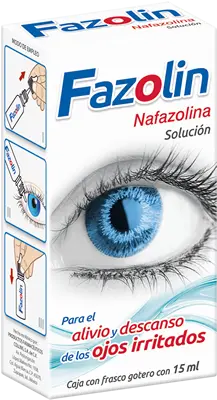 [653M2004] Fazolin solución oftálmica gotero 1mg/1ml (Nafazolina) 15ml
