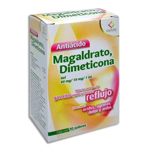 [128M2020] Omygen cápsulas 20mg (Omeprazol) C/14 (MAGALDRATO/DIMETICONA GEL (Avivia) c/10 Sobres 10 ML. 80-10 MG/1 ML.