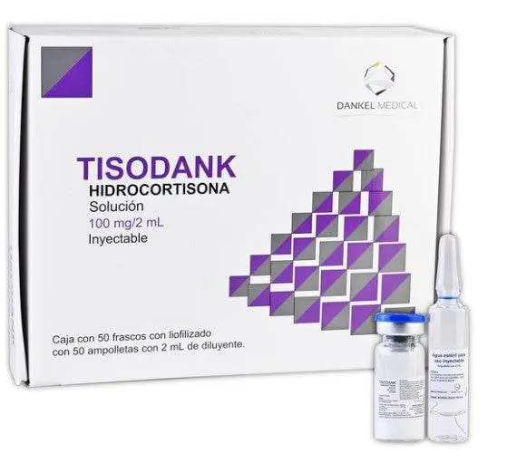 [010M2016-2] Tisodank solución inyectable 100mg/2ml (Hidrocortisona) C/50