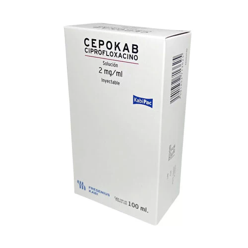 [115M2005] Cepokab solución inyectable 2mg/1ml (Ciprofloxacino) 100ml