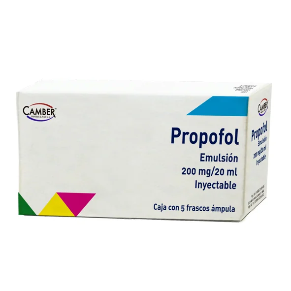 [014M2021] Propofol Camber emulsión inyectable 1% 200mg/20ml C/5