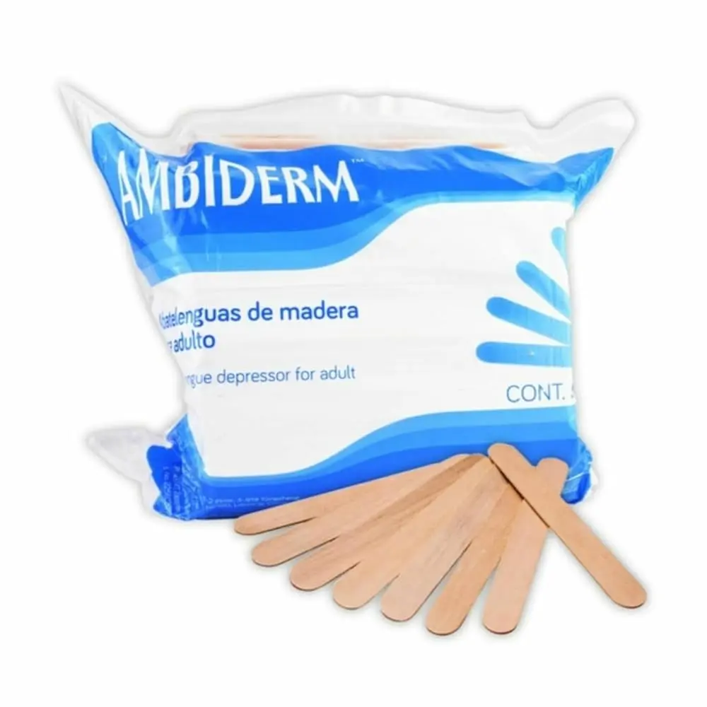 [2256C2018-2] Abatelenguas de madera Ambiderm C/500