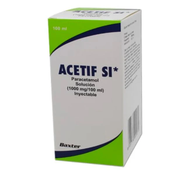[014M2015] Acetif SI solución inyectable 1g/100ml (Paracetamol) C/1