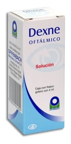 Dexne Oftálmico solución oftálmica gotero 0.5% 10ml (DEXNE OFTÁLMICO SOL. Fco Gotero 4 ML. 100-500 MG/100 ML. Genérico: Dexametasona + Neomicina (Sol. Oftálmica)