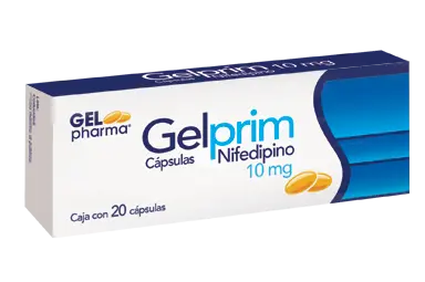 Gelprim cápsulas 10mg (Nifedipino) C/20