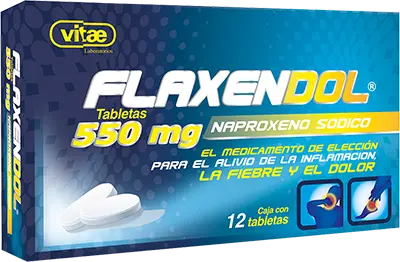 Flaxendol tabletas 550mg (Naproxeno sódico) C/12