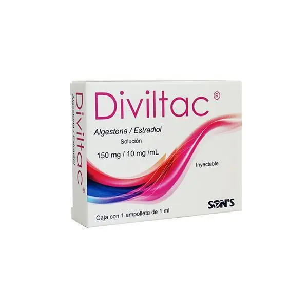 Diviltac solución inyectable 150-10mg/1ml (Algestona/Estradiol) C/1