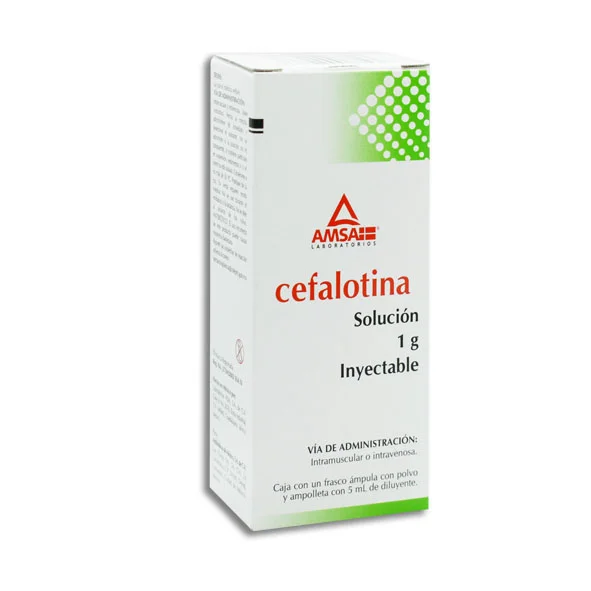 [117M97] Cefalotina AMSA solución inyectable 1g/3.5ml C/1 (1 G/5 ML.