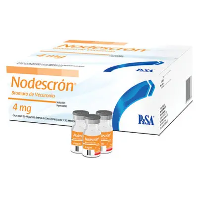 Nodescron solución inyectable 4mg/1ml (Bromuro de vecuronio) C/50