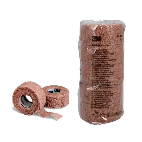 [1581] Coban venda cohesiva color piel de 1" (2.5cm x 4.5m) C/1