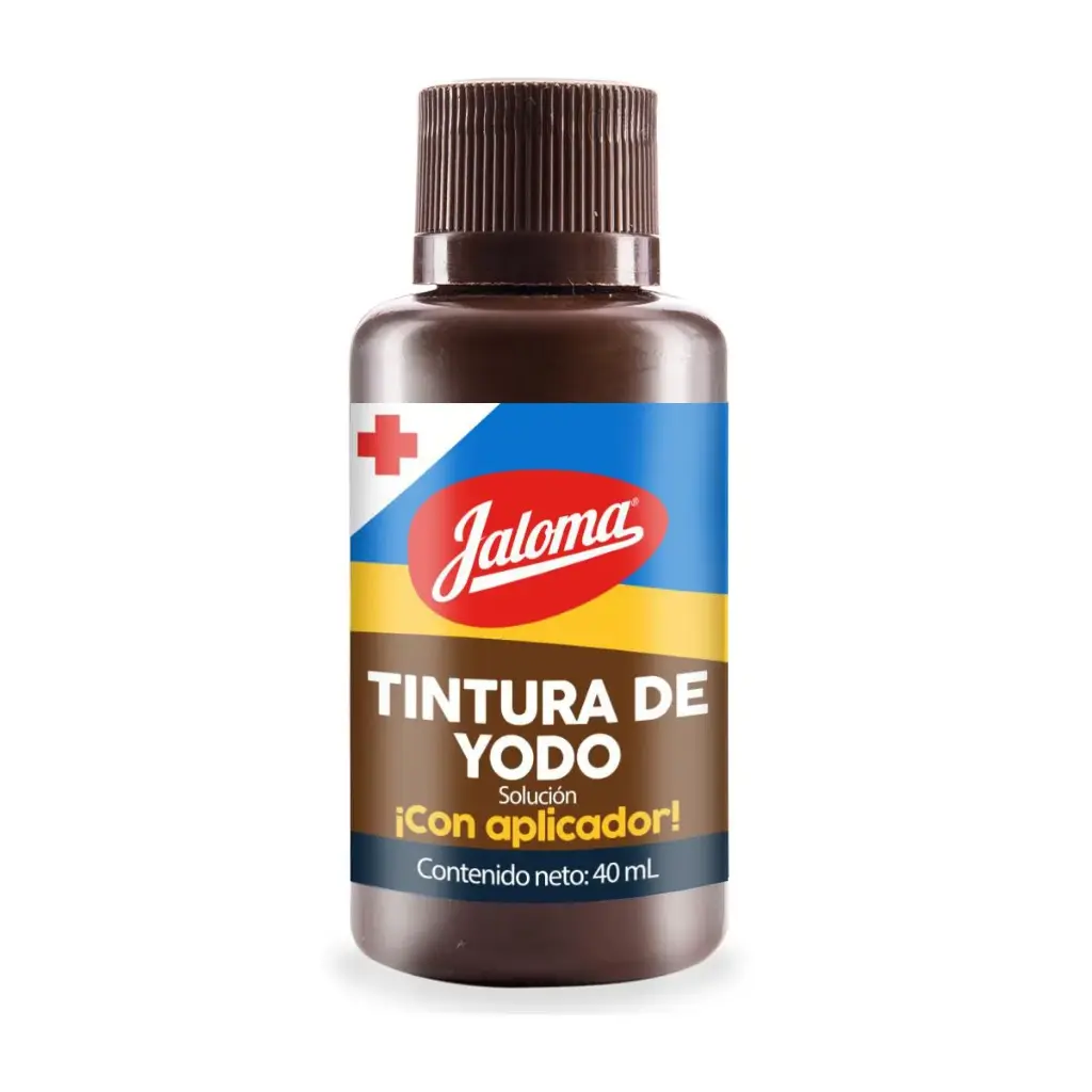 [72281] Tintura de yodo solución 1,000ml (copia) Hecho en MÉXICO TINTURA DE YODO (Jaloma) SOL. c/Aplicador Fco. 40 ML. Genérico: Antiséptico a base de Yodopovidona