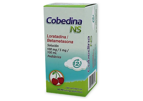 Cobedina NS pediátrica solución oral 100-5mg/100ml (Loratadina/Betametasona) 60ml