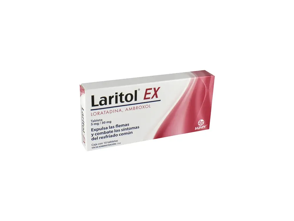 Laritol-EX tabletas 5/30mg (Loratadina/Ambroxol) C/10