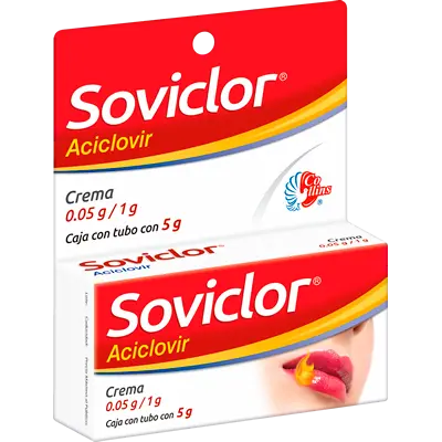 [225M97] Soviclor Crema 0.5g/1g (Aciclovir) 5g