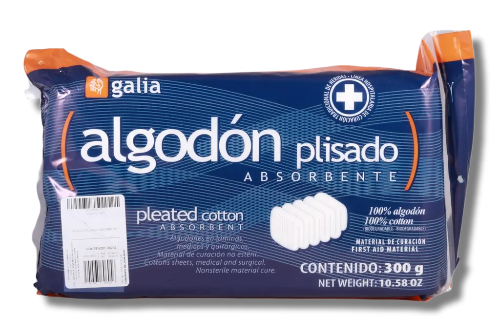 Algodón plisado 300g