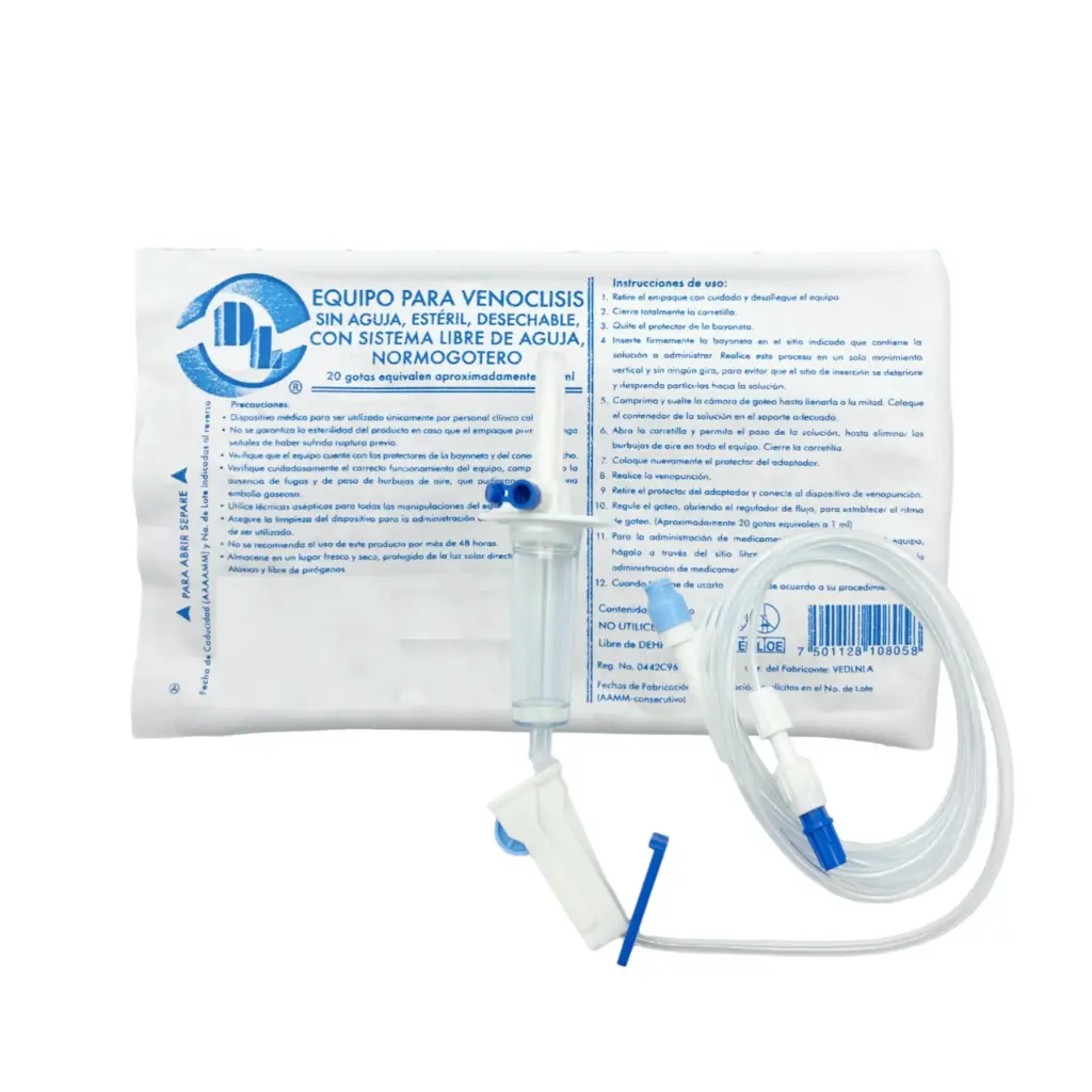 Equipo para venoclisis normogotero estéril s/aguja C/1