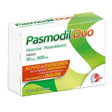 [294M2018] Pasmodil Duo tabletas 10/500mg (Butilhioscina/Paracetamol) C/24