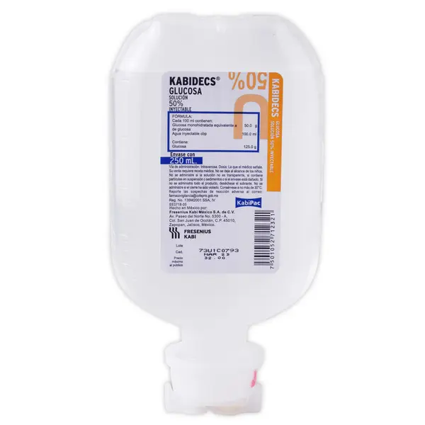 [135M2001] Kabidecs solución inyectable al 50% (Glucosa) 50ml