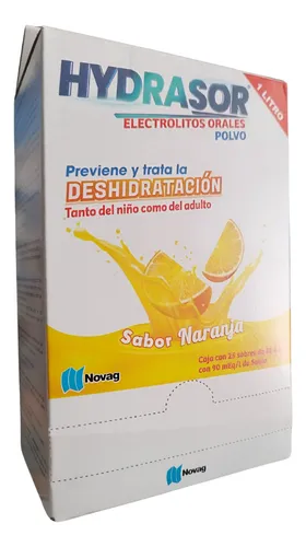 [179M84] Hydrasor polvo en sobre sabor naranja (Electrolitos orales) 28.4g C/25