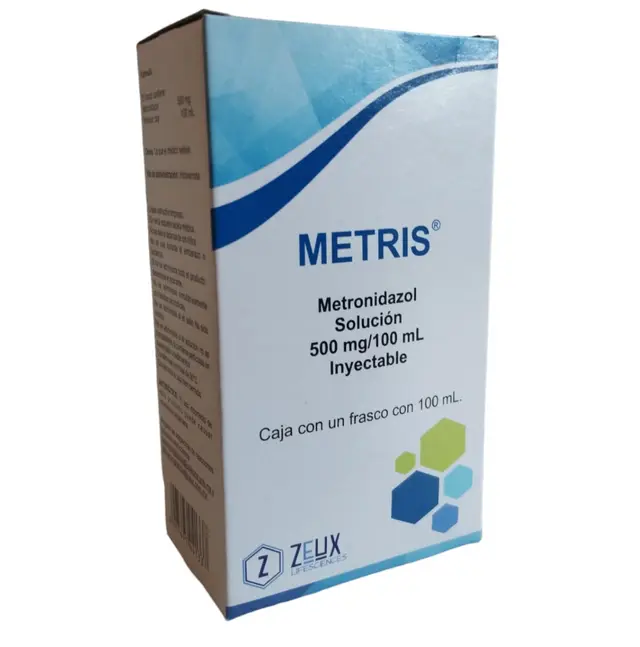 Metris solución inyectable 500mg/100ml (Metronidazol) 100ml