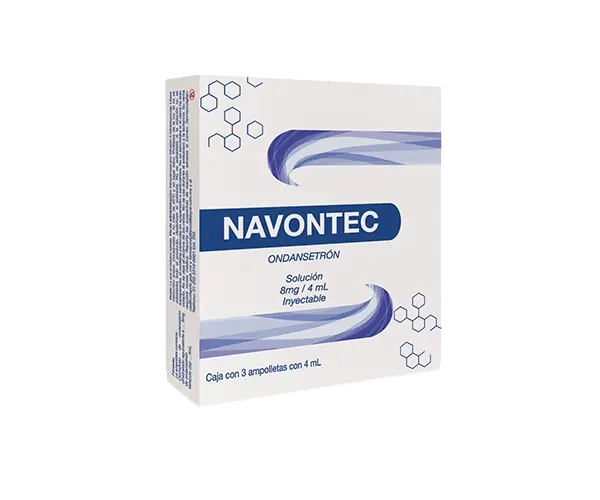 [025M2013] Navontec solución inyectable 8mg/4ml (Ondansetrón) C/3