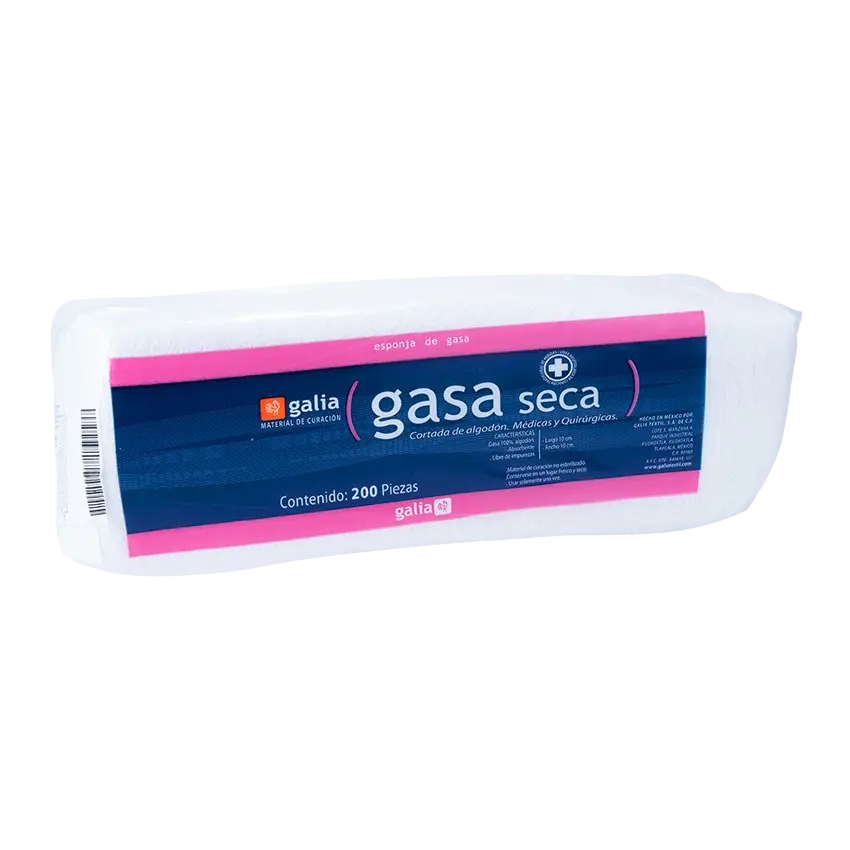 Esponja de gasa no estéril tejido tipo VII 10x10cm C/200