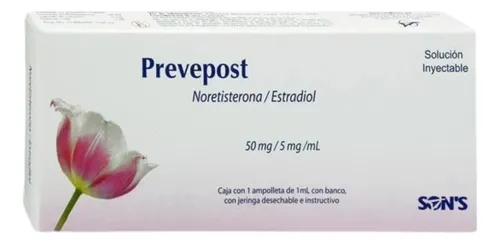 [174M2008] Prevepost solución inyectable 50-5mg/1ml (Noretisterona/Estradiol) C/1