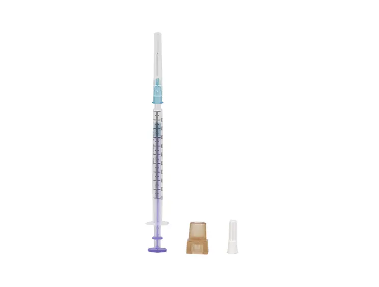 Jeringa para gasometría 1ml c/aguja 25G x 15.87mm(5/8”), 25U de Heparina balanceada, Pulset para sangre arterial ADULTO / PEDIÁTRICO con sistema Luer- Slip