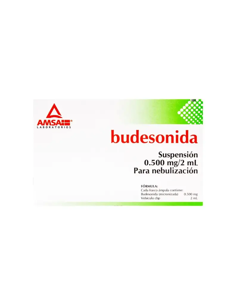 Budesonida AMSA suspensión p/nebulización 0.500mg/2ml C/5
