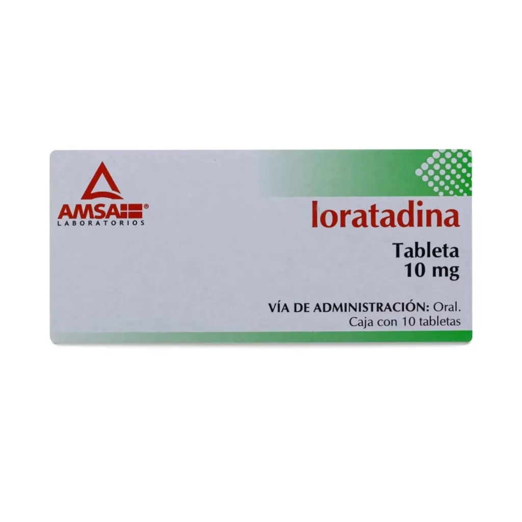 Loratadina AMSA tabletas 10mg C/10