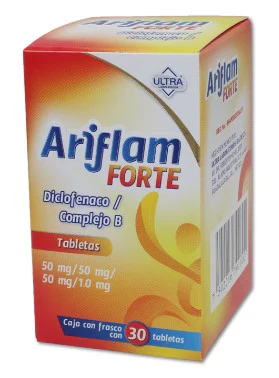 [644M2003] Ariflam forte tabletas (Complejo B/Diclofenaco) C/30
