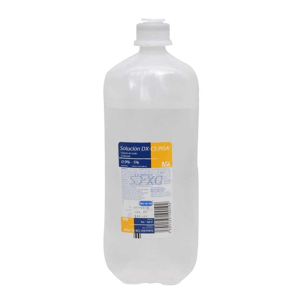 Solución DX-CS inyectable al 0.9-5% (Glucosa/Cloruro de Sodio) 1,000ml