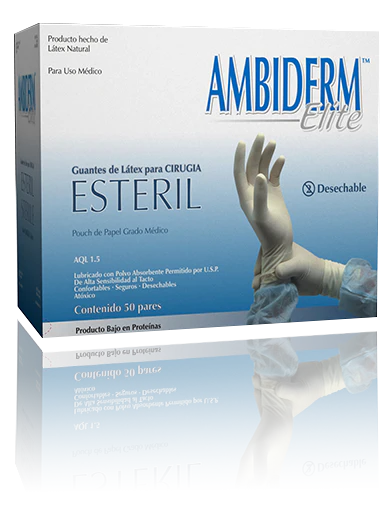 Elite guantes de látex quirúrgico estéril C/100 (6)
